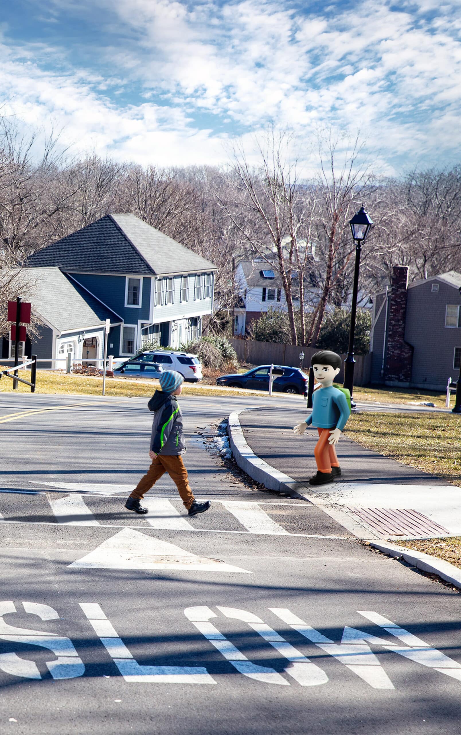 Elan City - Signakid - Luke, the child bollard that prevent accidents near pedestrian crossings - US
