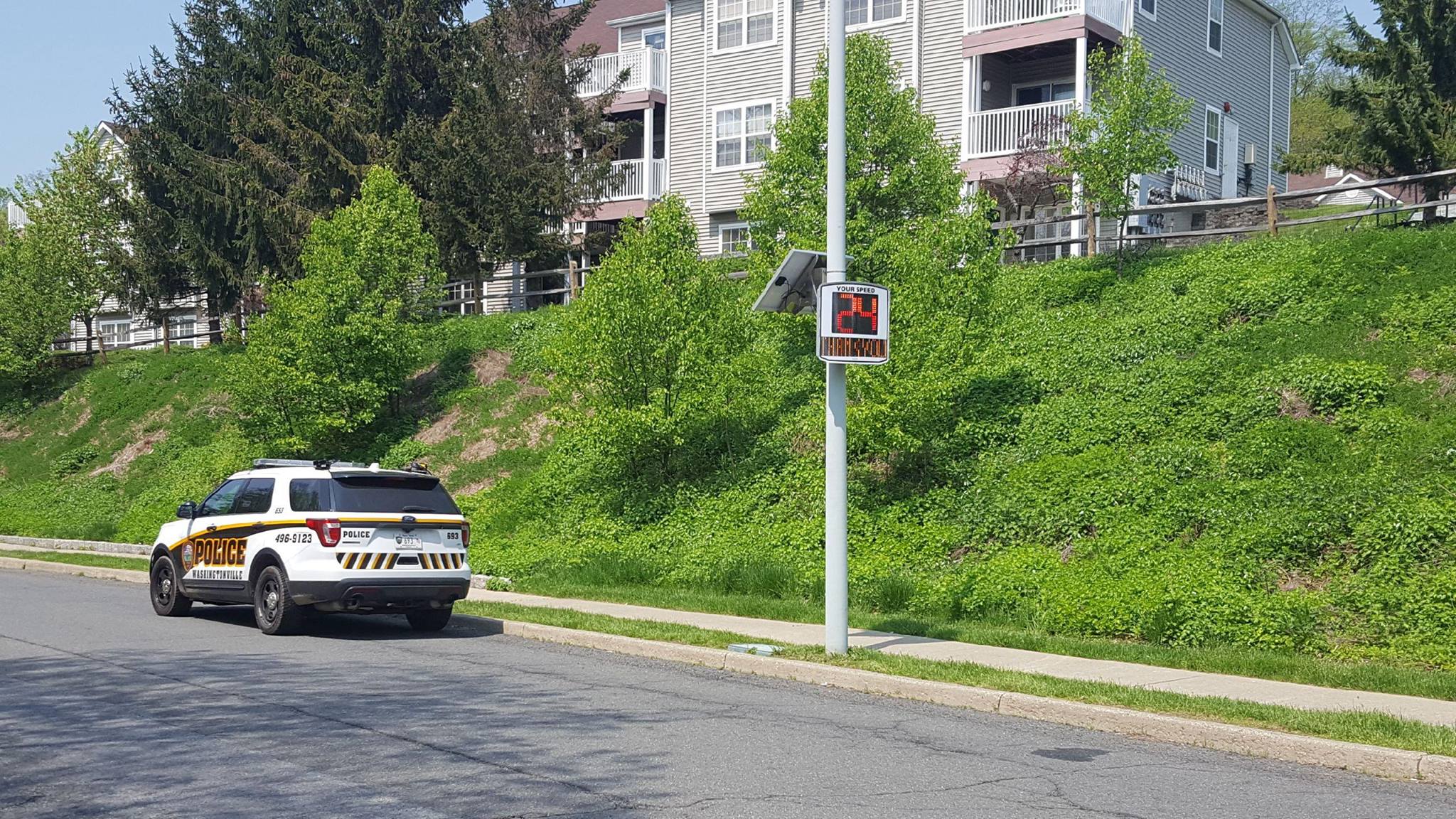 EVOLIS_Radar_Speed_Sign_Police_Washingtonville EVOLIS_Radar_Speed_Sign_Police_Washingtonville