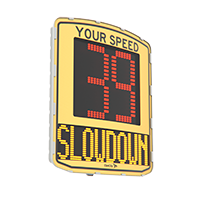 EVOLIS Vision: LED radar speed sign slowdown message