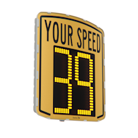 EVOLIS XL yellow radar speed sign 