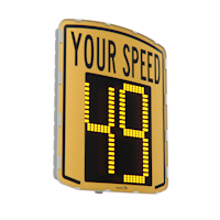 EVOLIS XL Speed Radar Sign yellow color